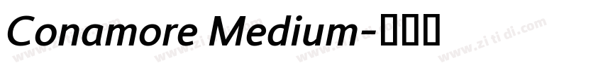 Conamore Medium字体转换